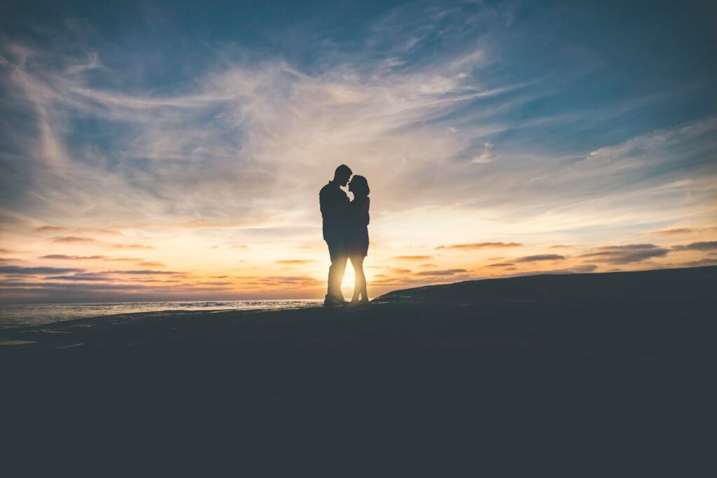 couple at sunset